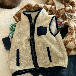 Carter's White and Navy Kids Vest
